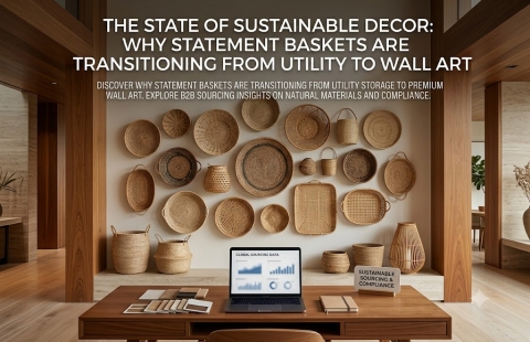 The State of Sustainable Decor: Why Statement Baskets are Transitioning from Utility to Wall Art